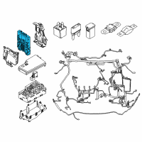 OEM 2015 Ford C-Max Relay & Fuse Plate Diagram - JV6Z-14A068-F