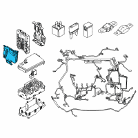 OEM 2015 Ford Transit Connect Fuse & Relay Box Diagram - AV6Z-14A068-B