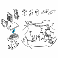 OEM 2012 Ford Focus Fuse Holder Diagram - AV6Z-14A034-B