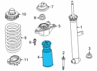 OEM 2015 BMW 428i Gran Coupe Additional Damper, Rear Diagram - 33-53-6-858-240