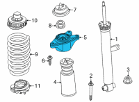 OEM 2022 BMW 330i xDrive SUPPORT BEARING REAR Diagram - 33-50-6-889-812