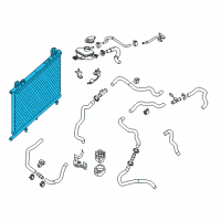 OEM Infiniti QX60 Sub Radiator Assembly Diagram - 21457-3JV0A