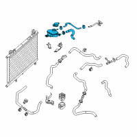 OEM Nissan Murano Tank Complete-Inverter Cooling Reservoir Diagram - 21710-3JV0A