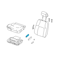 OEM 2005 Nissan Quest Seat Slide Switch, L Diagram - 87066-EA20A