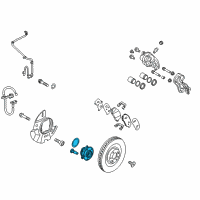 OEM 2017 Hyundai Santa Fe Wheel Hub Assembly Diagram - 51750-3J000