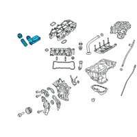 OEM Jeep Gladiator Engine Oil Filter Adapter Diagram - 68365931AA
