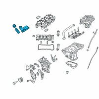 OEM 2019 Dodge Durango Engine Oil Filter Adapter Diagram - 68365931AA