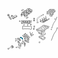 OEM 2017 Jeep Grand Cherokee Gasket-Crossover Water Outlet Diagram - 4893786AA