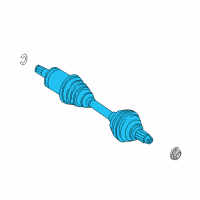 OEM 2013 BMW X6 Output Shaft Left Diagram - 31-60-7-545-125