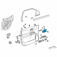 OEM GMC Sierra 2500 HD Handle, Inside Diagram - 23142287