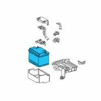 OEM 2019 Lexus UX200 Battery Diagram - 28800-38160