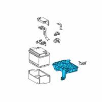 OEM Lexus Clamp Sub-Assembly, BATT Diagram - 74404-12550