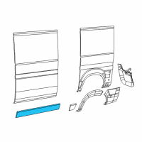 OEM 2020 Ram ProMaster 3500 Molding-Body Side Diagram - 1ZT45LAHAA