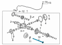 OEM 2022 GMC Sierra 3500 HD Axle Shaft Diagram - 84757355