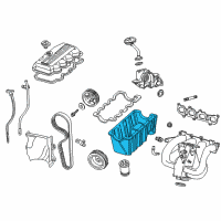 OEM 2003 Ford Focus Oil Pan Diagram - YS4Z-6675-BA