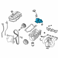 OEM 1992 Ford Escort Oil Pump Diagram - F7CZ-6600-AB