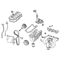 OEM 2000 Ford Focus Oil Feed Tube Gasket Diagram - FOCZ-6626-A