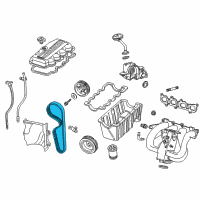 OEM 1997 Mercury Tracer Timing Chain Diagram - 2M5Z-6268-AA