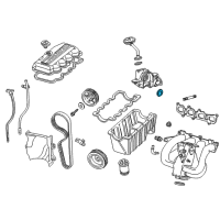 OEM 1987 Ford Escort Front Cover Seal Diagram - E7FZ-6700-A