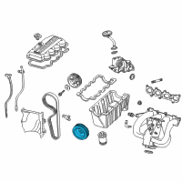 OEM 1992 Ford Escort Crankshaft Damper Diagram - 2M5Z-6312-AA