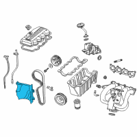 OEM 2003 Ford Focus Front Cover Diagram - YS4Z-6019-DB