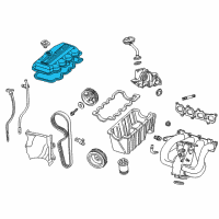 OEM Ford Focus Valve Cover Diagram - YS4Z-6582-BB