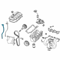 OEM Ford Focus Dipstick Diagram - YS4Z-6750-AA