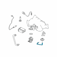 OEM 2000 Nissan Xterra Tube-TDV Control Diagram - 14750-4S101