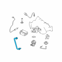 OEM 1999 Nissan Frontier EGR Tube Diagram - 14725-4S120