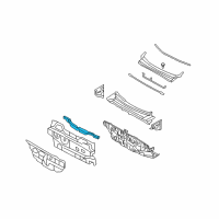 OEM Hyundai Santa Fe Pad Assembly-Isolation Dash Upper Diagram - 84129-2B000