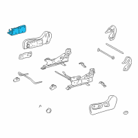 OEM 2001 Toyota Highlander Cup Holder Diagram - 66990-48010-B0