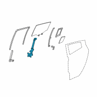 OEM 2010 Acura ZDX Regulator Left Rear Dr Power Diagram - 72750-SZN-A01