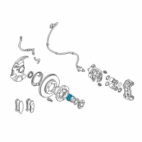 OEM 1984 Dodge Power Ram 50 Wheel Hub Bearing Diagram - MB092749