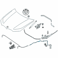 OEM 2020 BMW X7 BOWDEN CABLE Diagram - 51-23-7-418-203