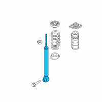 OEM 2016 Nissan Pathfinder ABSORBER Kit-Shock, Rear Diagram - E6210-3KA0A