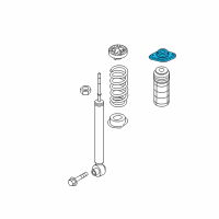 OEM 2017 Infiniti QX60 INSULATOR Assembly-Shock ABSORBER Mounting Diagram - 55320-3JA0A