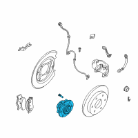 OEM Nissan Armada Hub Assembly Rear Diagram - 43202-9GG0A