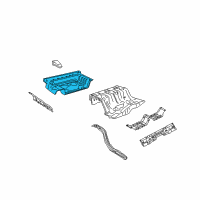 OEM Mercury Grand Marquis Rear Floor Pan Diagram - 3W7Z-5411215-AA