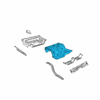 OEM Ford Crown Victoria Center Floor Pan Diagram - 3W1Z-5411160-AA