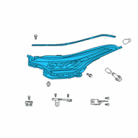 OEM 2021 Toyota C-HR Composite Headlamp Diagram - 81130-F4200