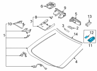 OEM Lexus SENSOR, RAIN & HUMID Diagram - 89941-78010