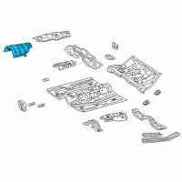 OEM 1999 Toyota Corolla Heat Deflector Diagram - 58151-12160