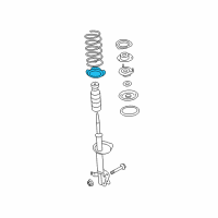 OEM 2009 Nissan Maxima Front Spring Rubber Seat Lower Diagram - 54035-JA000