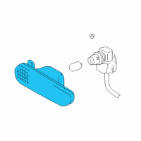 OEM Lens, Rear Side Marker Lamp, RH Diagram - 81751-48010