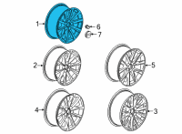OEM 2022 Cadillac CT5 Wheel Diagram - 84004234