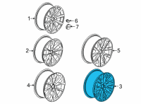 OEM Cadillac CT5 Wheel Diagram - 84741508