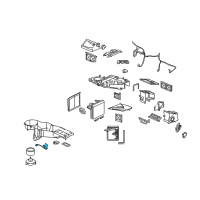 OEM Chevrolet Silverado 2500 HD Module Asm, Blower Motor Control (Refurbished) Diagram - 19329838