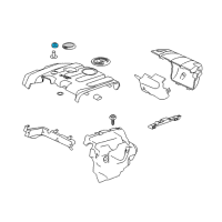 OEM 2015 Chevrolet Silverado 3500 HD Rear Cover Grommet Diagram - 12658199