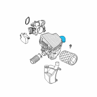 OEM Dodge Air Cleaner Resonator Duct Diagram - 4891032AB