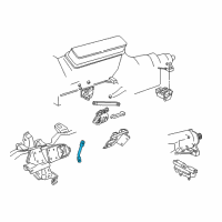 OEM 1994 GMC C2500 Brace-Engine Mount Strut Bracket Diagram - 15548533